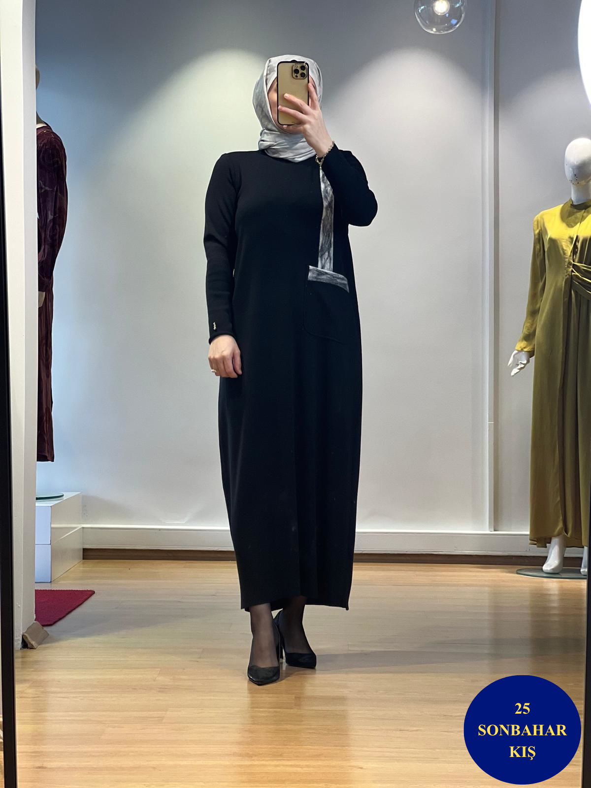 MissDalida Cebi ve Önü Keçe Detaylı Elbise T25K-4011