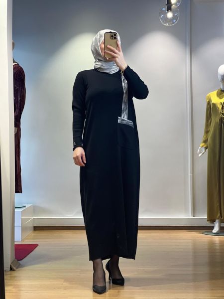 MissDalida Cebi ve Önü Keçe Detaylı Elbise T25K-4011