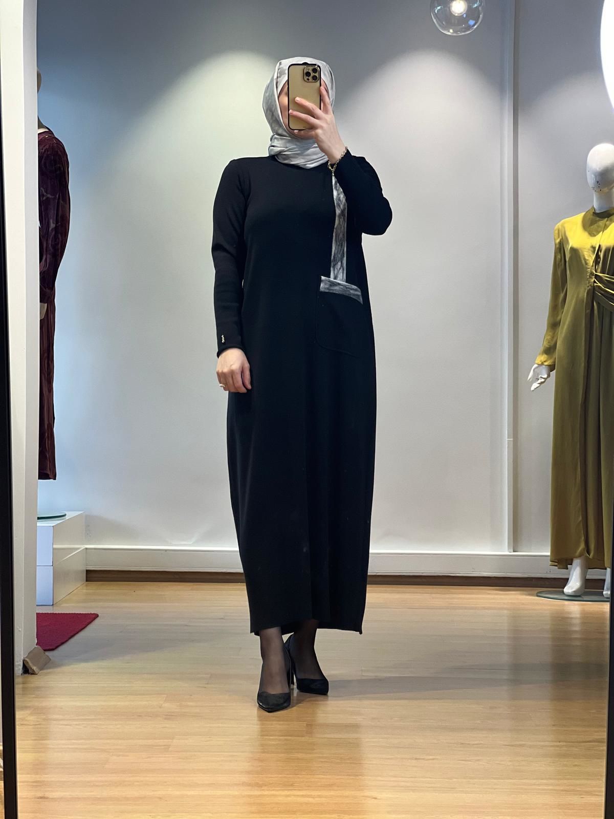 MissDalida Cebi ve Önü Keçe Detaylı Elbise T25K-4011