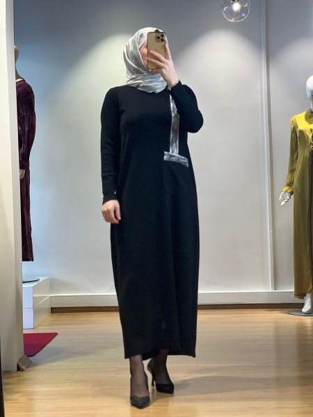 MissDalida Cebi ve Önü Keçe Detaylı Elbise T25K-4011