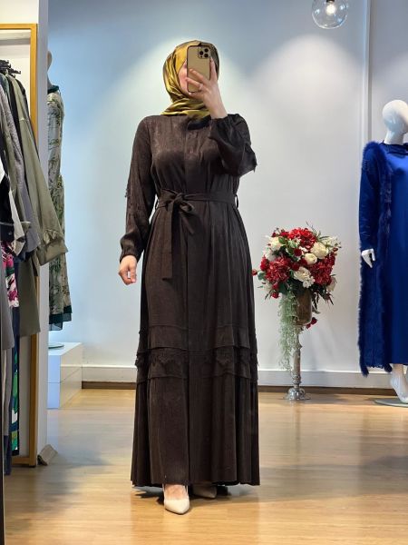 MissWhence Güpürlü Cupro Jakar Ferace 25K-38528