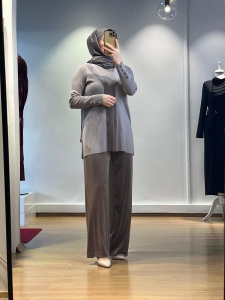 MissDalida Kadife Bol Paça Pantolon T24K-7005
