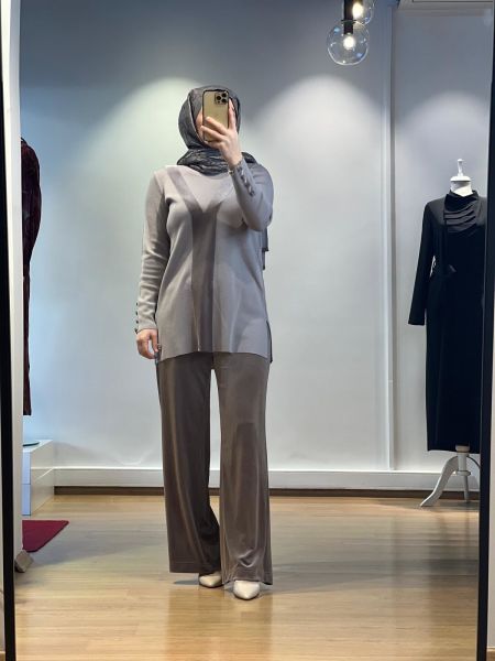 MissDalida Kadife Bol Paça Pantolon T24K-7005