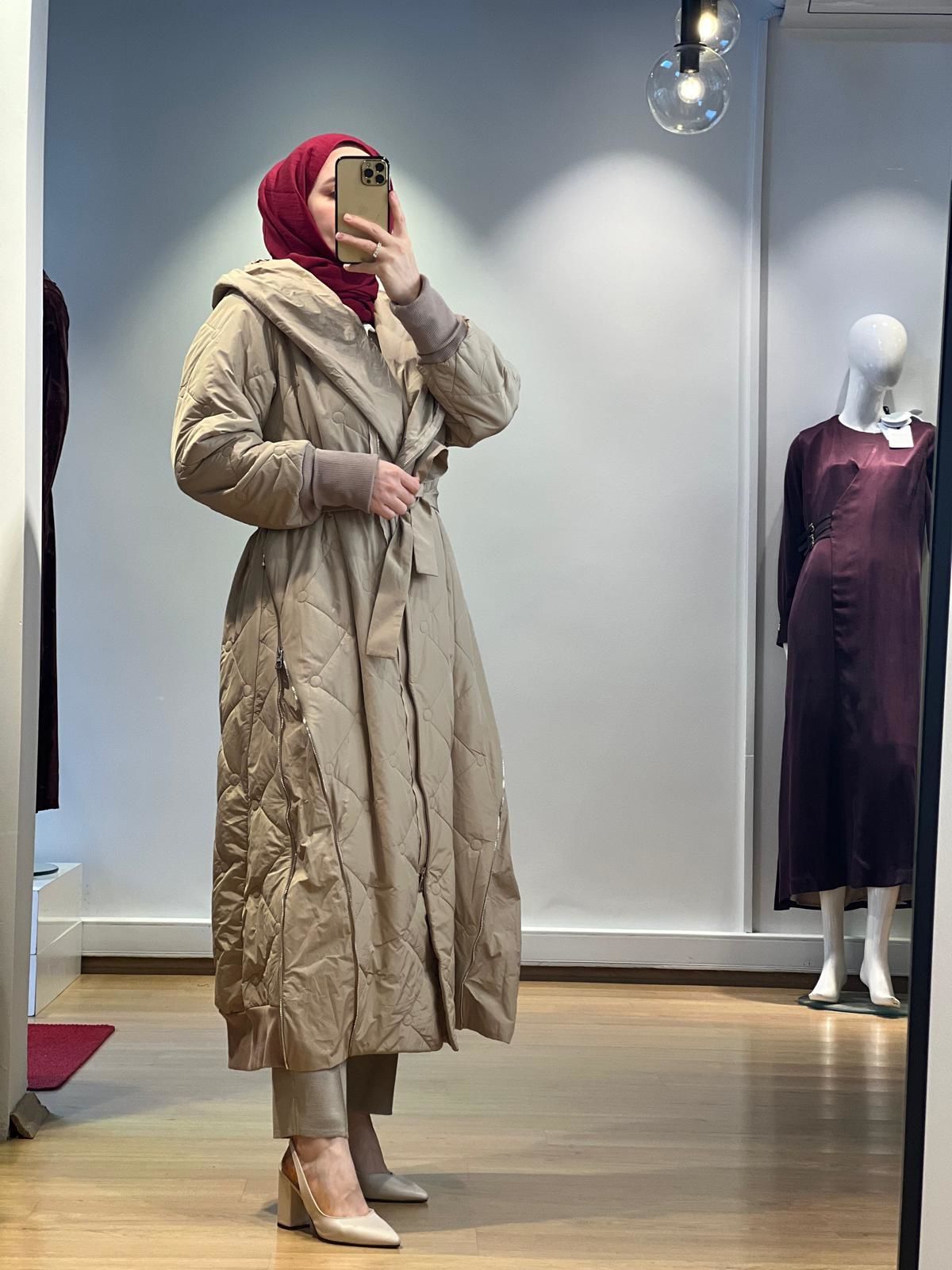 MissWhence Fermuar Detaylı Şişme Mont 36522