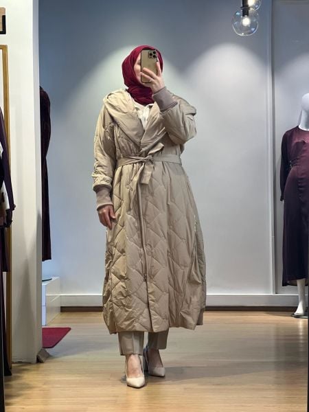 MissWhence Fermuar Detaylı Şişme Mont 25K-36522