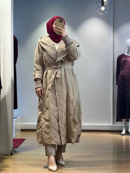 MissWhence Fermuar Detaylı Şişme Mont 25K-36522