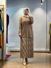 MissDalida Desenli Pilise Etek T24K-2000