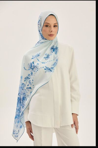 Helya Krep İpek Şal 70x190cm