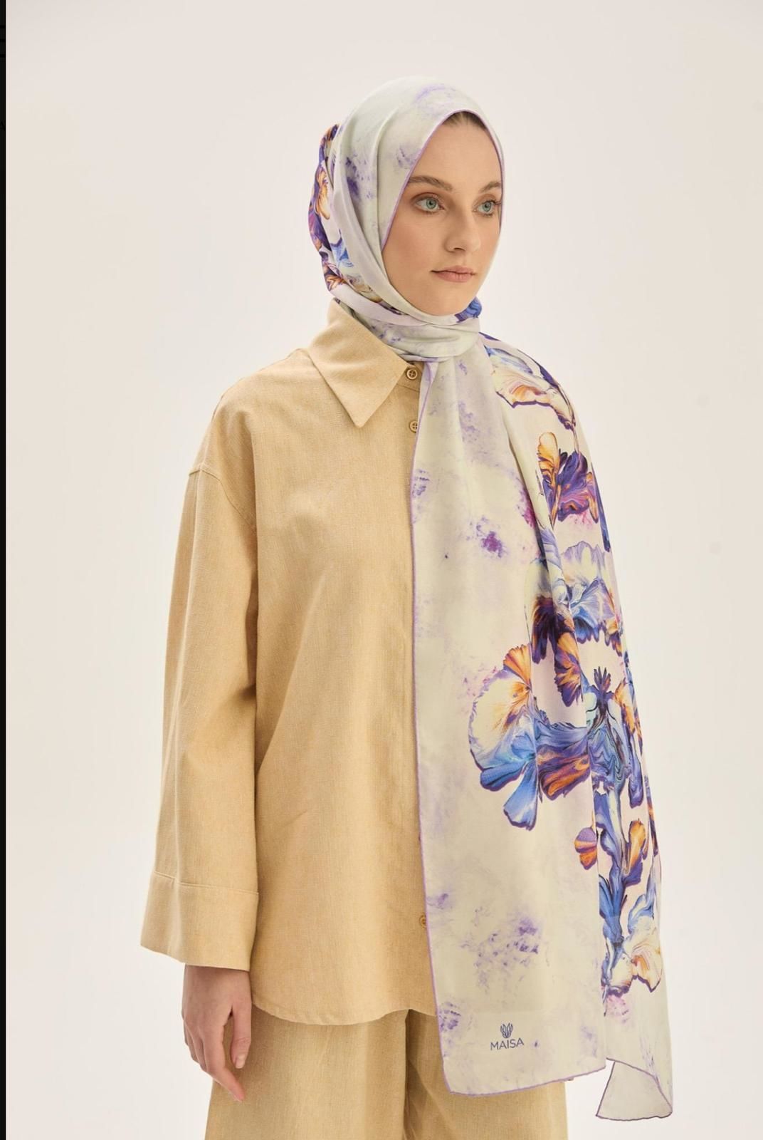 Reyya Pamuk İpek Şal 70x190cm