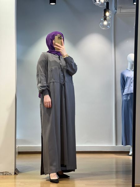 MissDalida Beli Bağcıklı Cupro Kap 25Y-8002