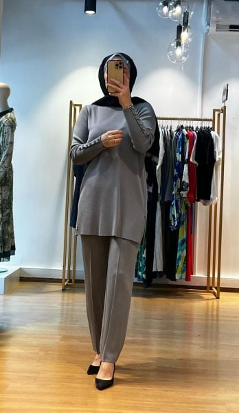 MissDalida Uzun Kollu Basic Triko Tunik T25K-6001