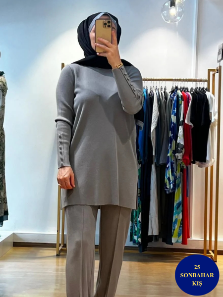 MissDalida Uzun Kollu Basic Triko Tunik T25K-6001