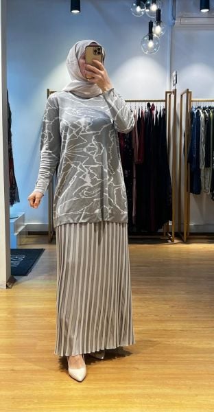 MissDalida Desenli Şık Tunik T24Y-6041