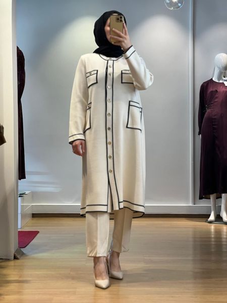 MissDalida Dört Cepli Triko Hırka T24K-9006