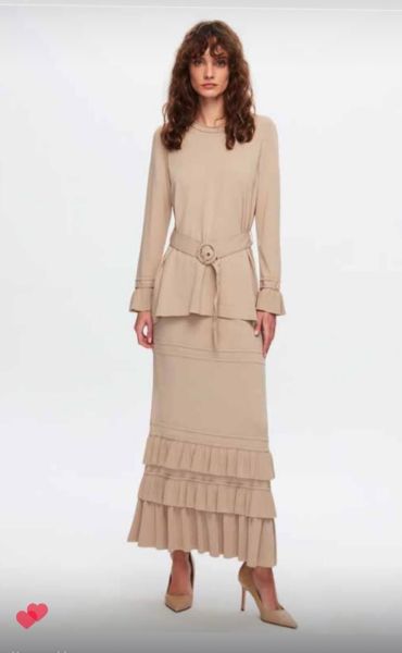 MissDalida Kemer Detaylı Triko Tunik T24Y-6016