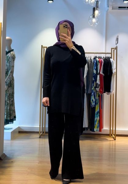 MissDalida Bol Paça Triko Pantolon T25K-7001