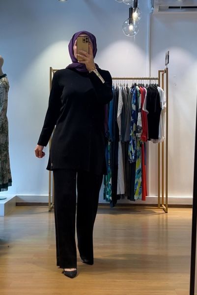 MissDalida Bol Paça Triko Pantolon T25K-7001