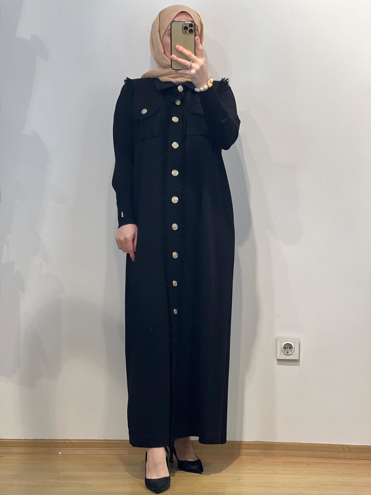 MissDalida Püskül ve Düğme Detaylı Hırka 25Y-9016-BB