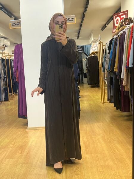 MissDalida Gömlek Yaka Jakarlı Cupro Ferace 25Y-8056