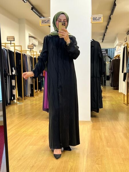 MissDalida Gömlek Yaka Jakarlı Cupro Ferace 25Y-8056