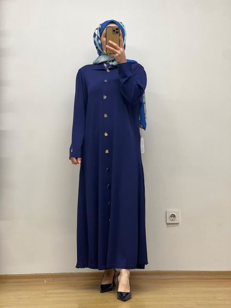 MissDalida Gömlek Yaka Uzun Triko Hırka 25Y-9004