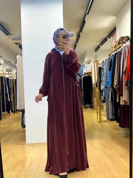 MissWhence Kapşonlu Cupro Ferace 37513