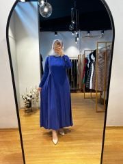 MissWhence Fermuar Detaylı Cupro Elbise 25Y-37830