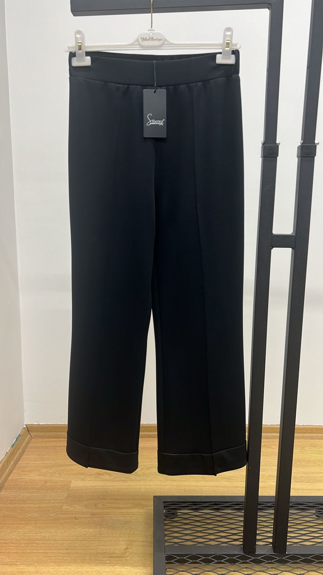 Sentez Nervürlü Bambu Duble Paça Pantolon SZ-5536