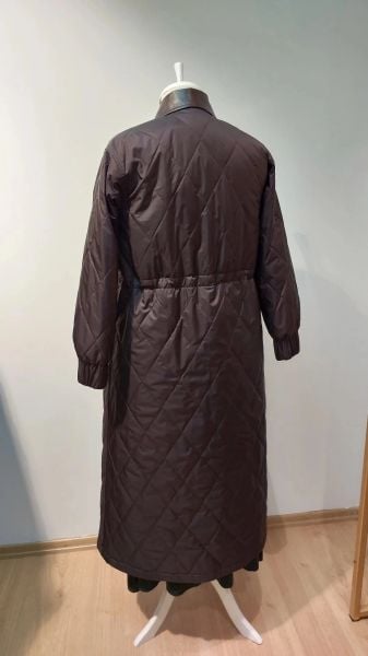 MissDalida Baklava Dilimli Uzun Trençkot T25K-8042-BB