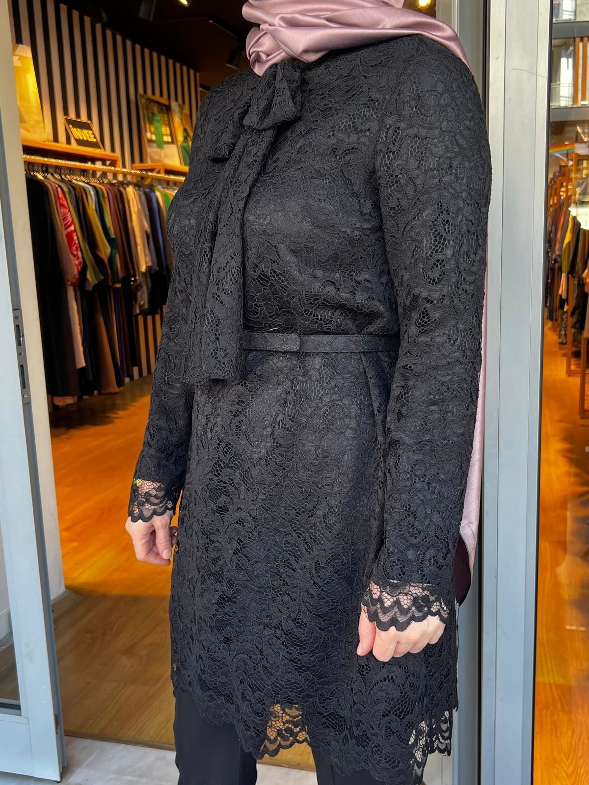 Jamıla Sarah Önü Bağlamalı Dantel Tunik SS24-2022-BB