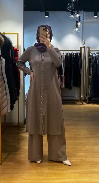 MissDalida Bol Paça Triko Pantolon T24Y-7001