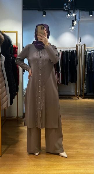 MissDalida Bol Paça Triko Pantolon T24Y-7001