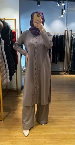 MissDalida Bol Paça Triko Pantolon T24Y-7001