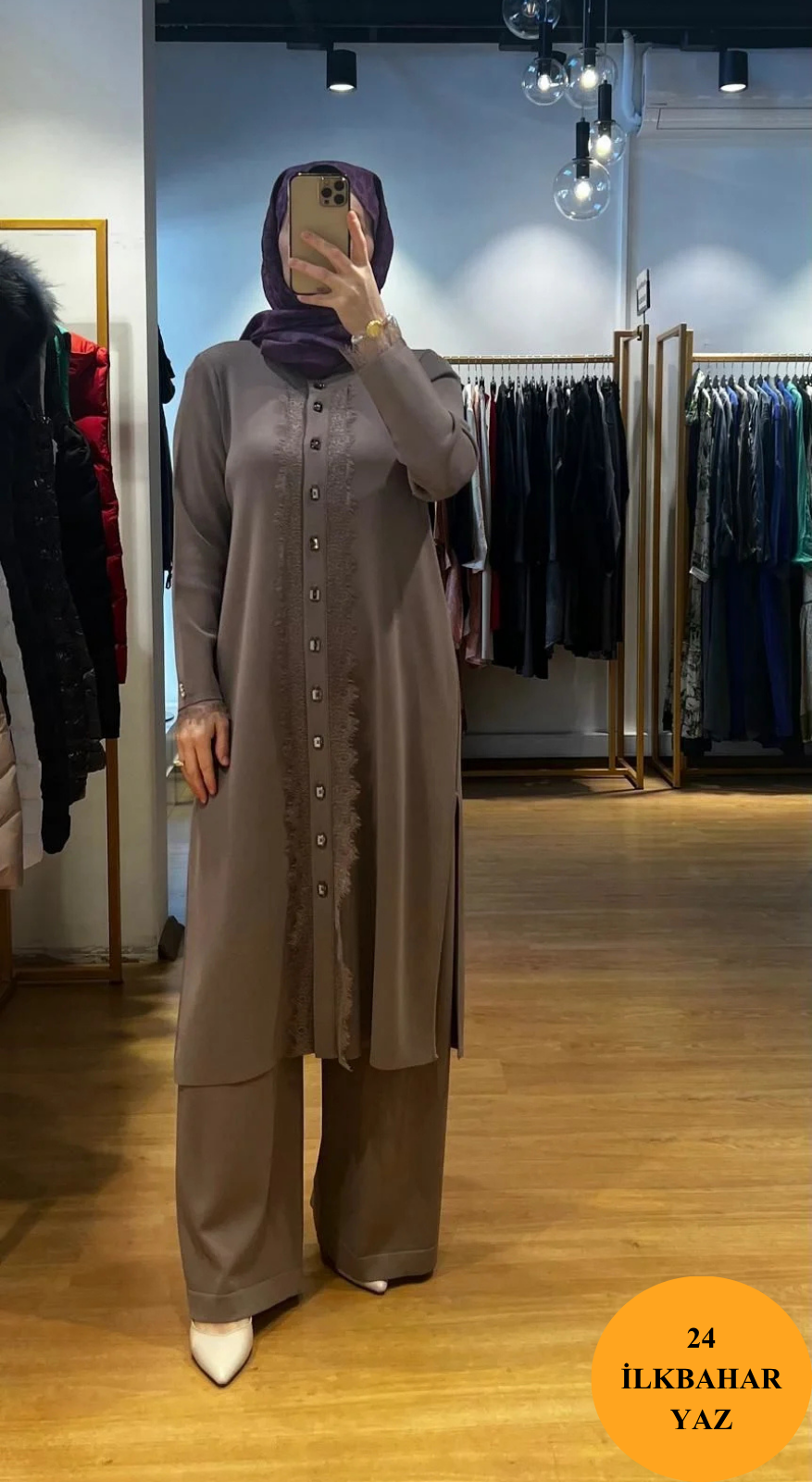 MissDalida Bol Paça Triko Pantolon T24Y-7001