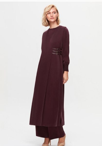 MissDalida Deri Kemer Detaylı Saten Yelek T25K-1004