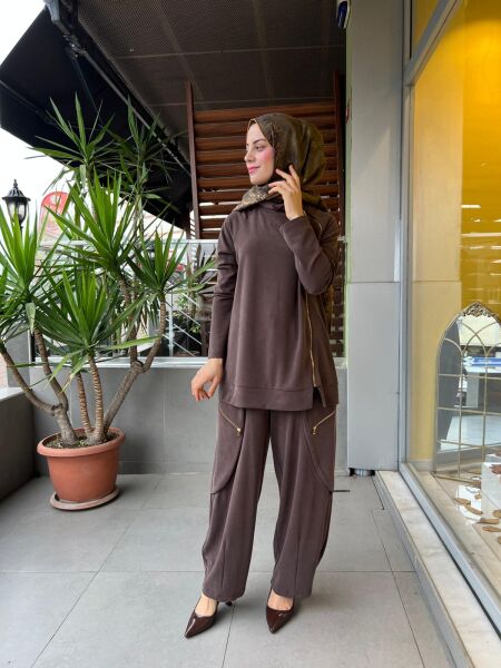 Mascara Yanı Fermuarlı Tunik 56MK2155