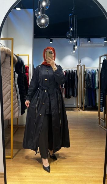 MissWhence Fermuar Detaylı Trençkot 35503