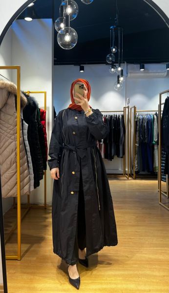 MissWhence Fermuar Detaylı Trençkot 35503