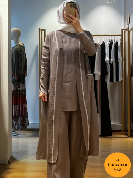 MissDalida Bol Paça Keten Pantolon T24Y-7004