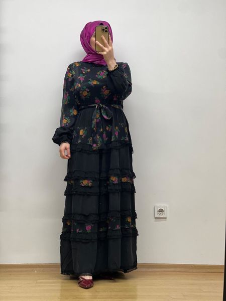 MissWhence Cupro Elbise 25Y-37818