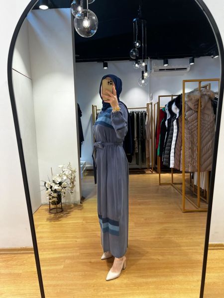 MissWhence Kot Detaylı Cupra İpek Elbise 35802