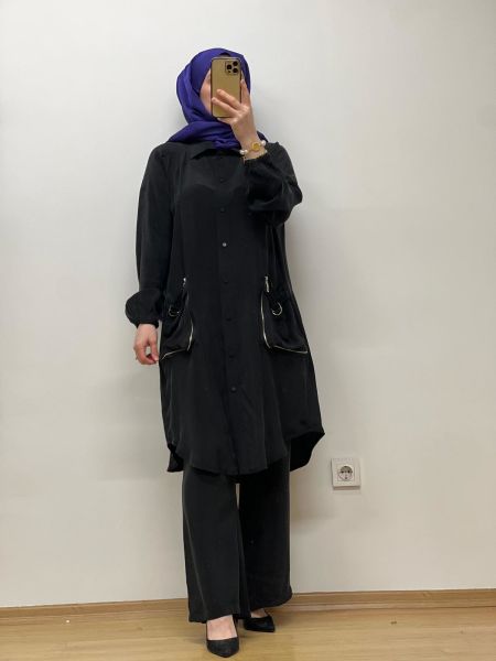 MissWhence Cupro Gömlek 25Y-37302