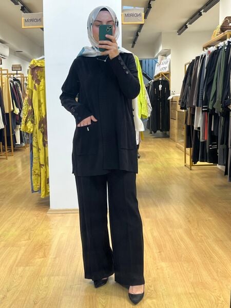 MissDalida Touch Me Düz Renk Triko Hırka T25PF-9201