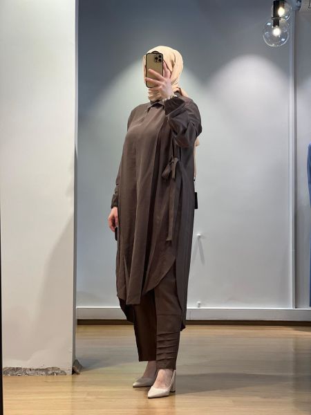 MissWhence Nakışlı Pantolonlu Takım 25Y-37301