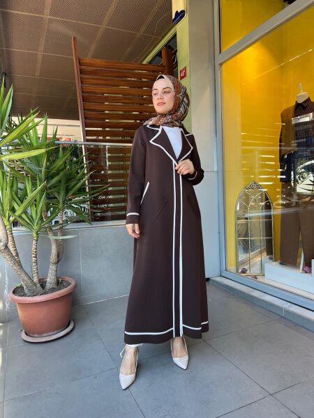 MissDalida Erkek Yaka Uzun Triko Hırka T25PF-9009