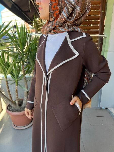 MissDalida Erkek Yaka Uzun Triko Hırka T25PF-9009