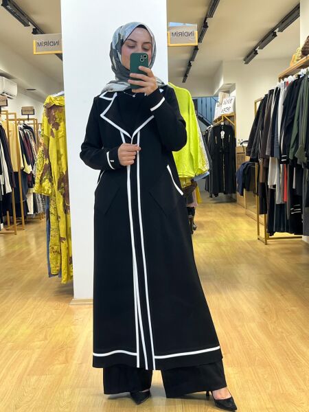 MissDalida Erkek Yaka Uzun Triko Hırka T25PF-9009