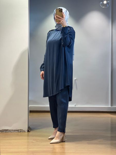 MissWhence Cupro Pantolonlu Takım 25Y-37017