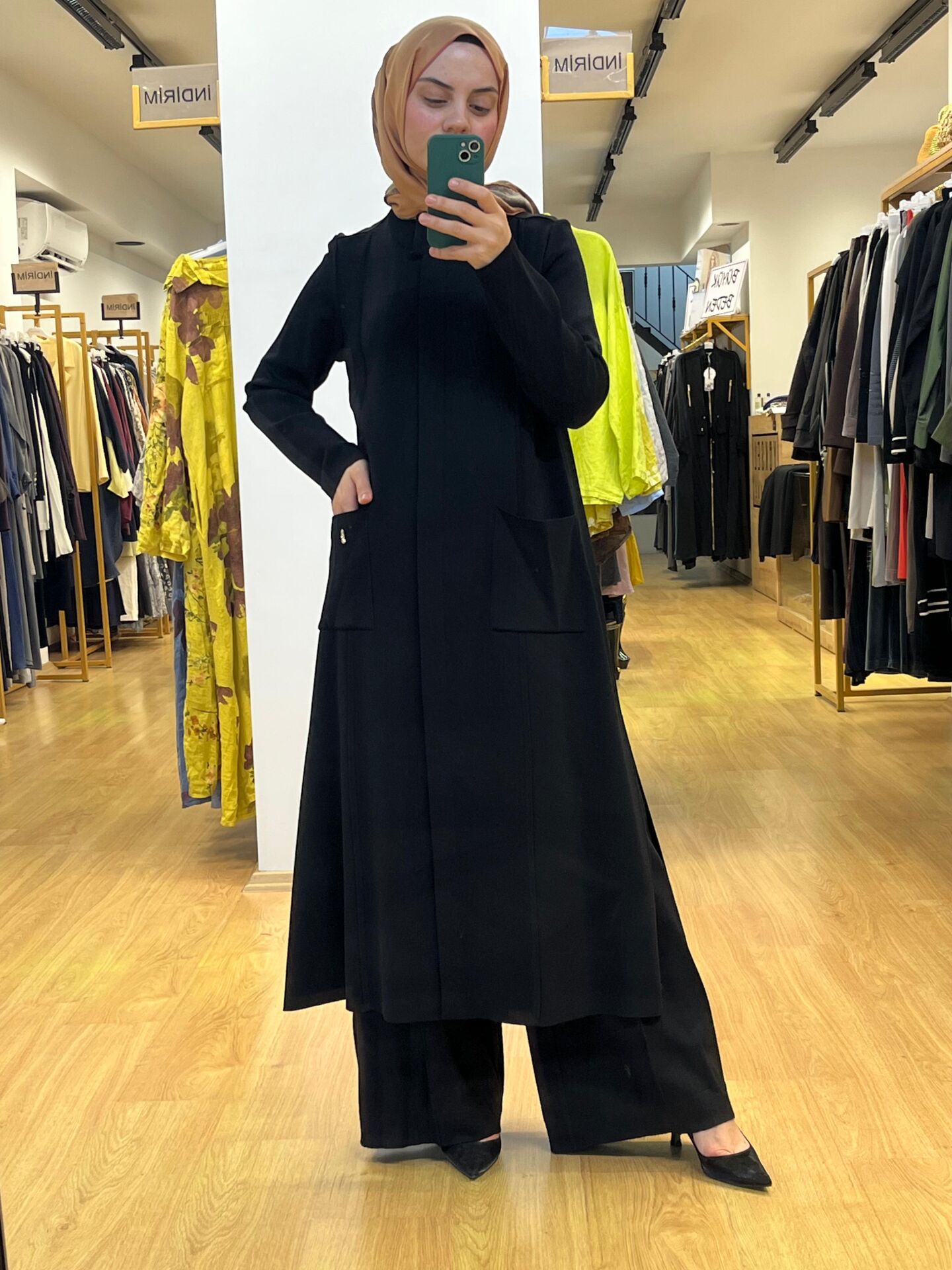 MissDalida Dik Yaka Uzun Triko Hırka T25PF-9011