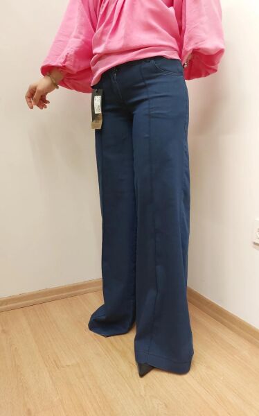 MissWhence Bol Paça Önü Dikişli Kot Pantolon 25Y-37100-D